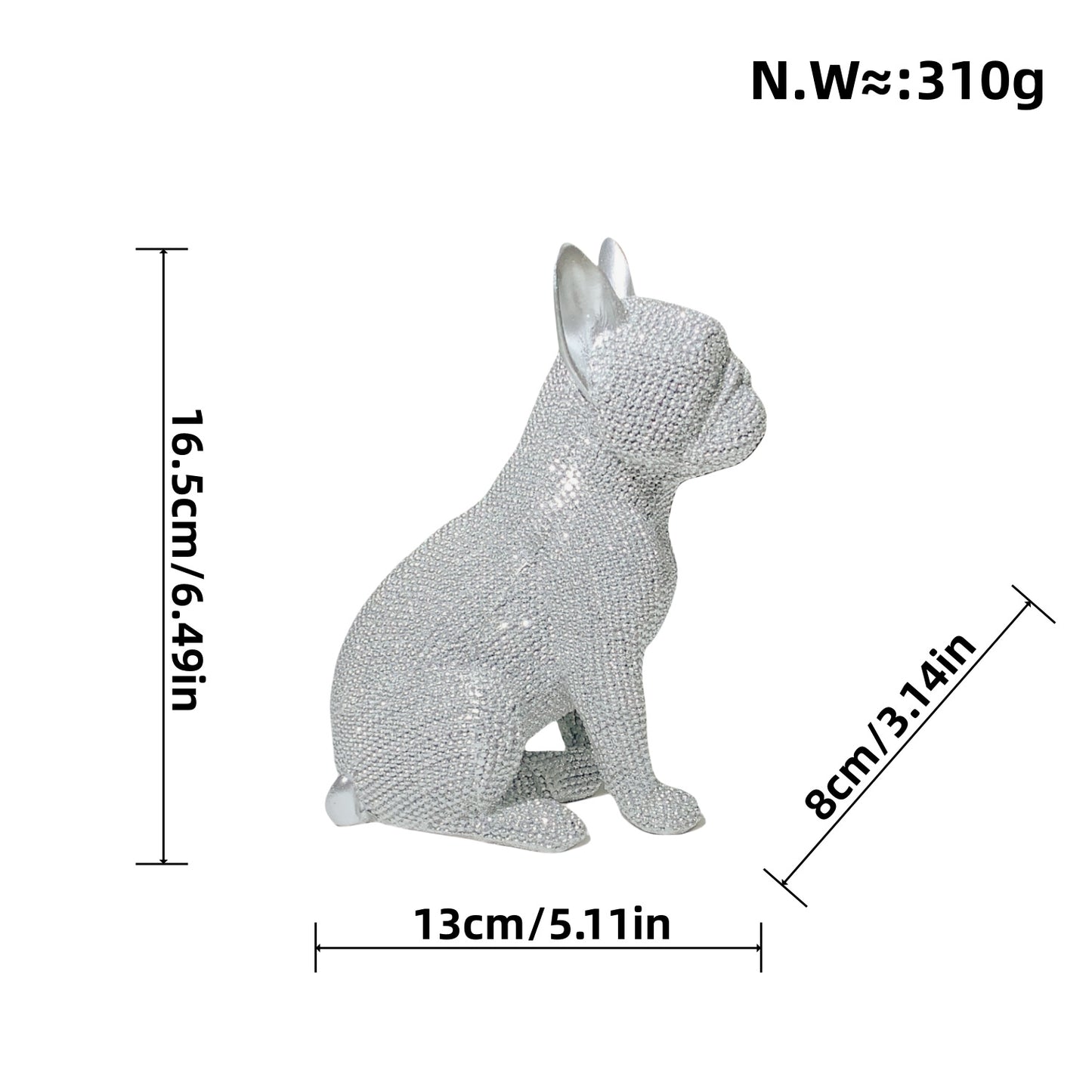 Decorative dog figure in modern design Acalora
