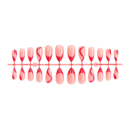 Stylish French Tip Press-On Nails Set Acalora