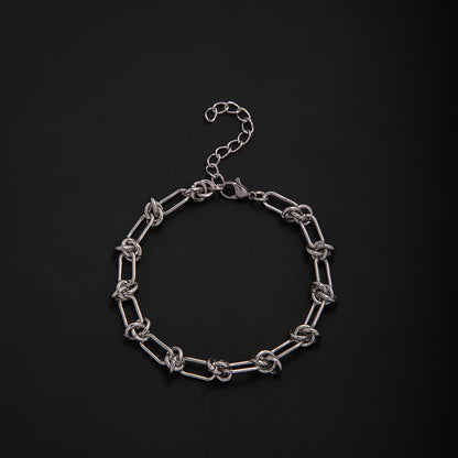 Elegant Geometric Link Bracelet Acalora