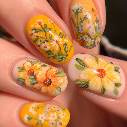 Seasonal Themed Press-On Nail Art Set Acalora