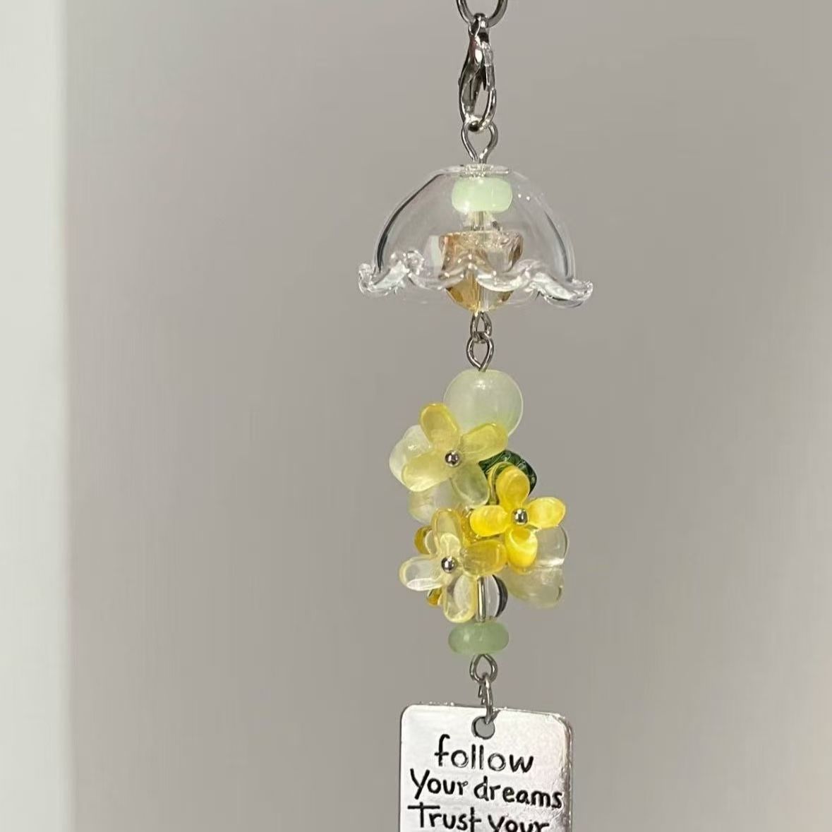 Inspirational Flower Pendant Charm Acalora