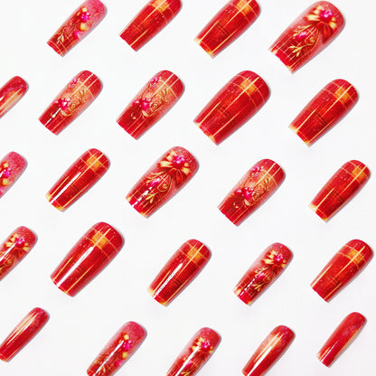 Artistic Floral Nail Art Design Acalora