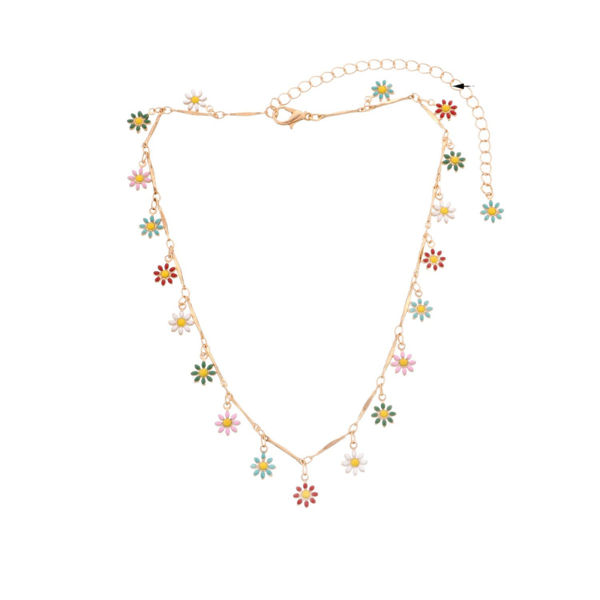 Floral Charm Necklace Acalora