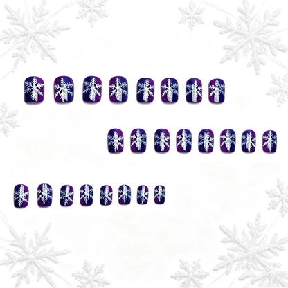 Winter-Theme Frosted Nail Art Acalora