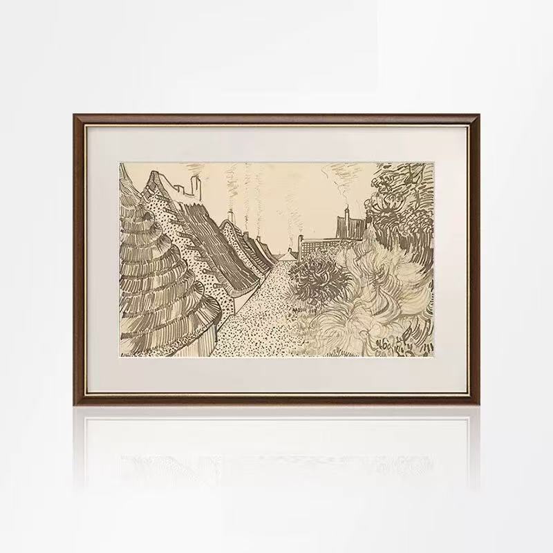 Framed Historical Landscape Artwork