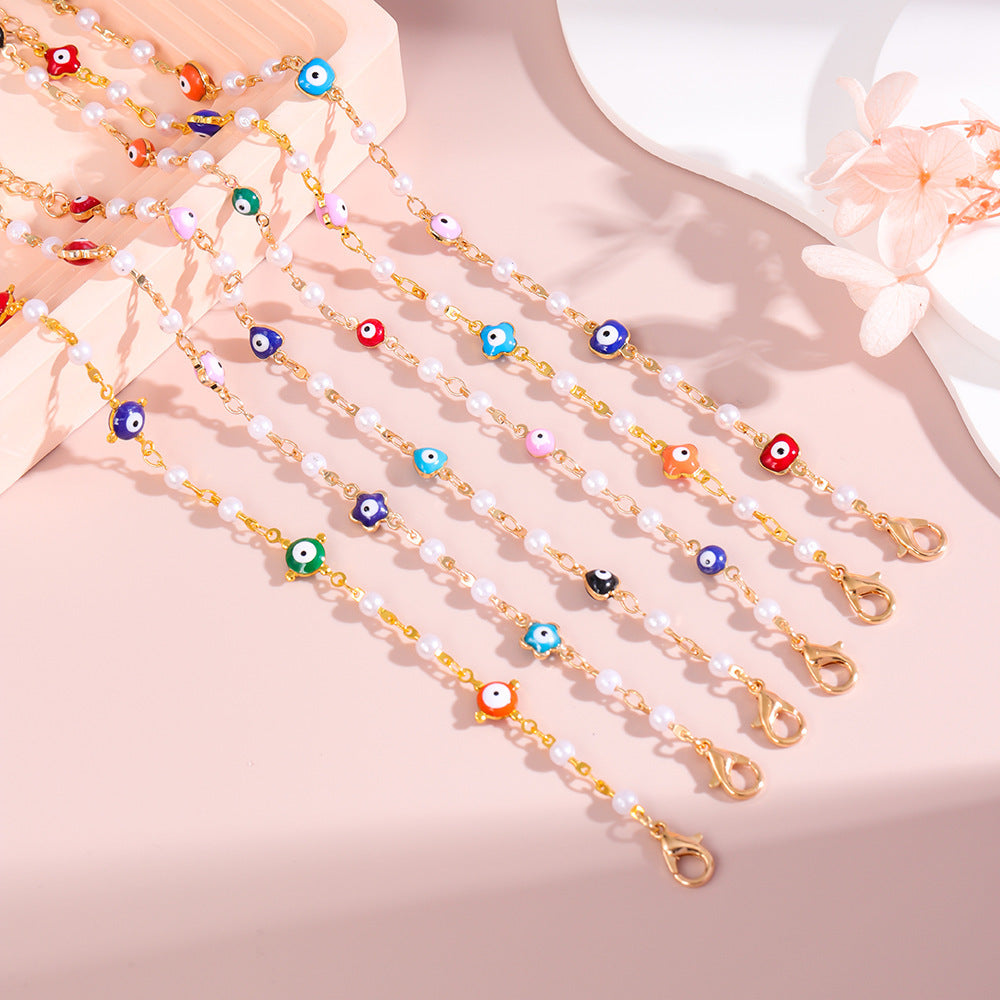 Colorful Charm Ankle Bracelet Acalora