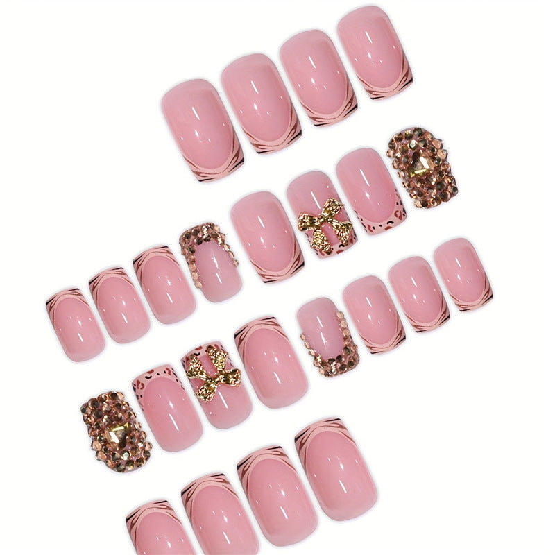 Decorative Crystal Embellished Press-On Nails Acalora
