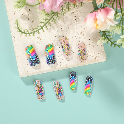 Art nails with colorful and creative motif designs Acalora