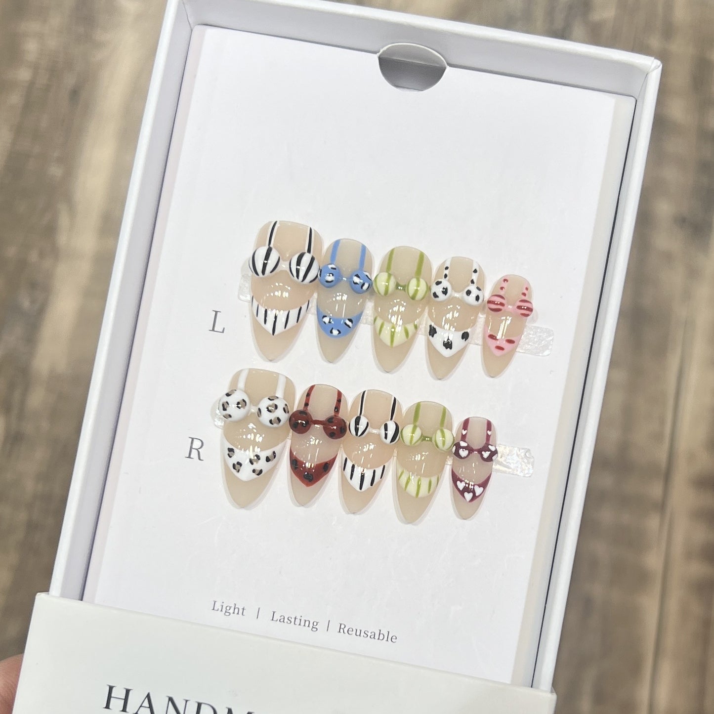 Reusable Press-On Nail Set Acalora