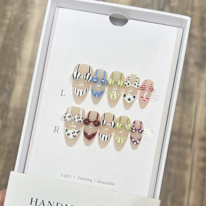 Reusable Press-On Nail Set Acalora
