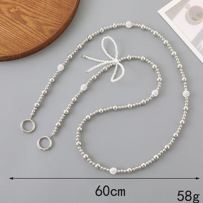 Elegant Pearl and Silver Necklace Acalora