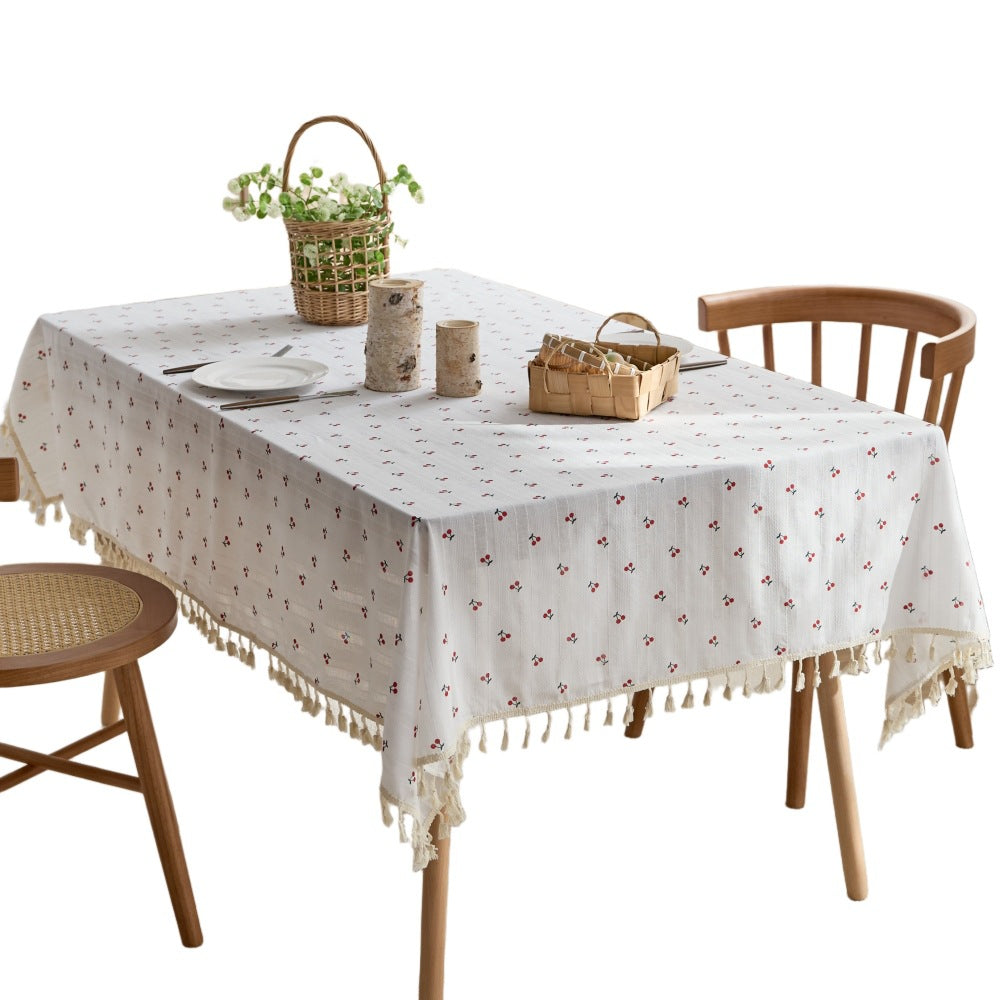 Decorative Fringe Tablecloth