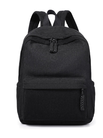 Textured Fabric Multi-Compartment Backpack Acalora