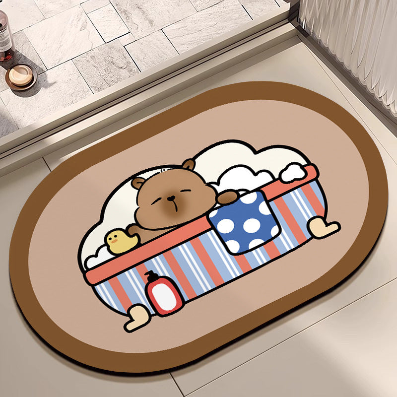 Cute Cartoon Dog Bath Mat Acalora
