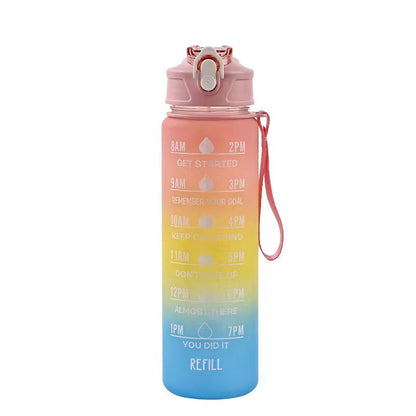 Women's Motivational Water Bottle with Time Markers Kalsten