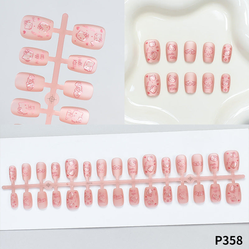 Hello Kitty Themed Press-On Nail Set Acalora