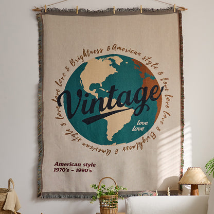 Artistic Space-Themed Throw Blanket