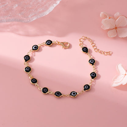Decorative Evil Eye Charm Bracelet Acalora