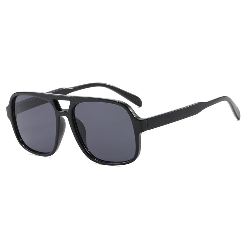 Women's modern square sunglasses with stylish transparent frame Karnz