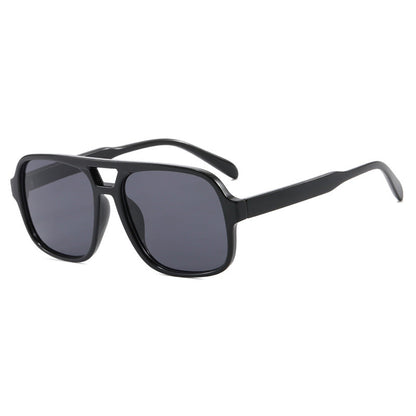 Women's modern square sunglasses with stylish transparent frame Karnz