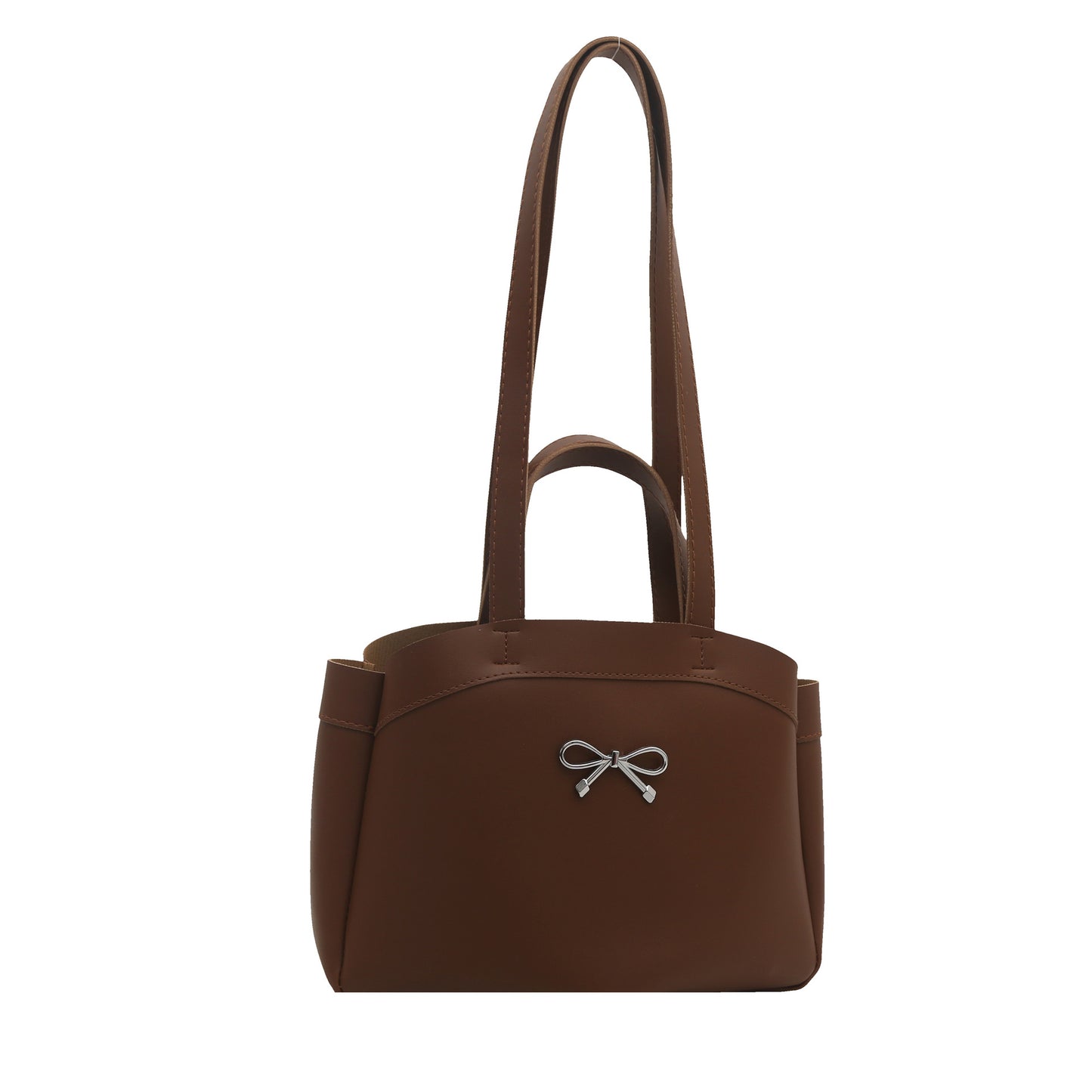 Elegant Bow Accent Handheld Tote Bag Acalora
