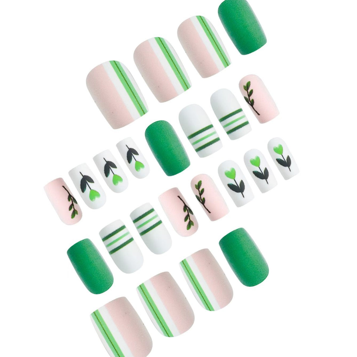 Artistic Botanical Press-On Nail Art Set Acalora