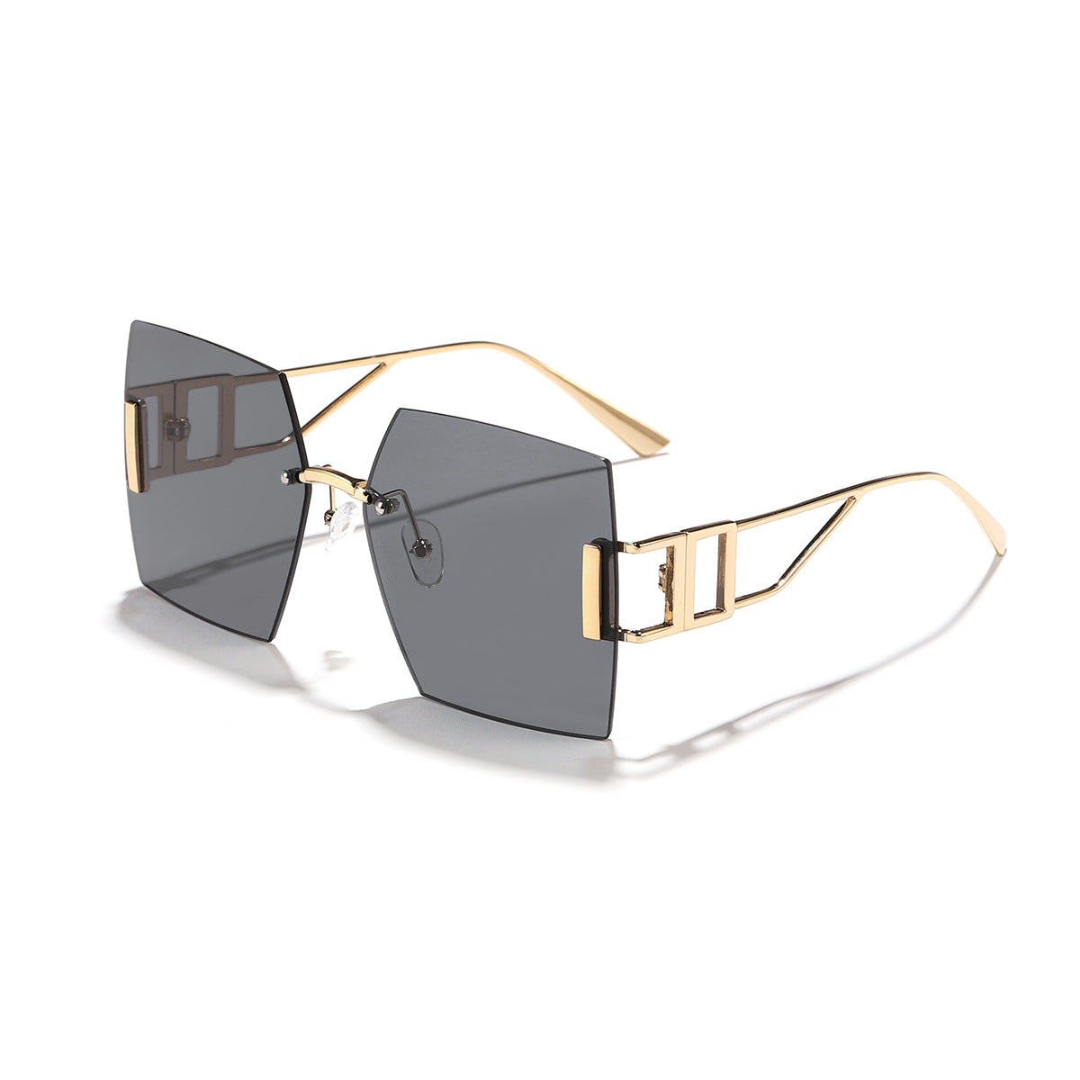 Women's square sunglasses with luxurious metal frame Karnz