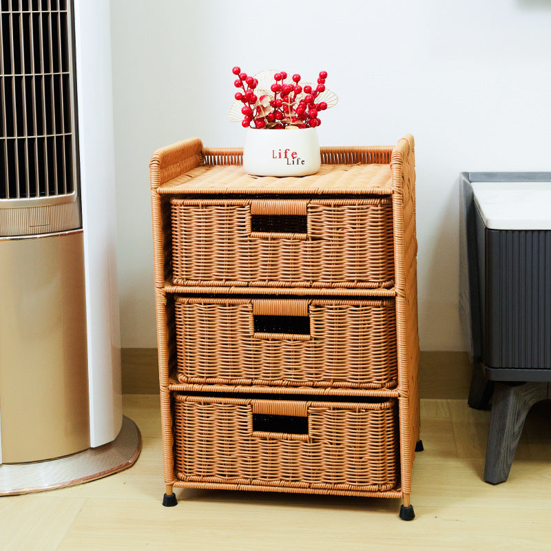Multi-Drawer Woven Storage Chest Acalora