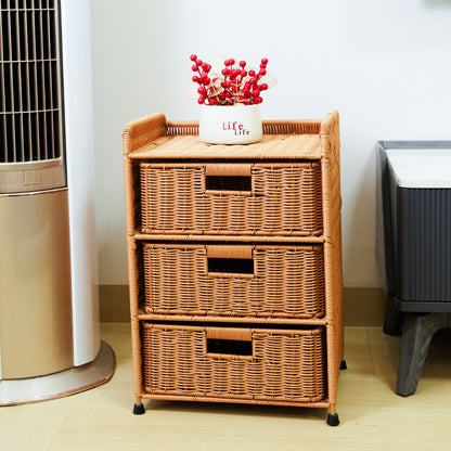 Multi-Drawer Woven Storage Chest Acalora