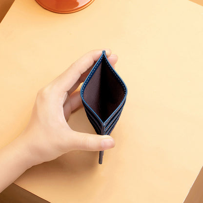 Woven Leather Card Holder Acalora