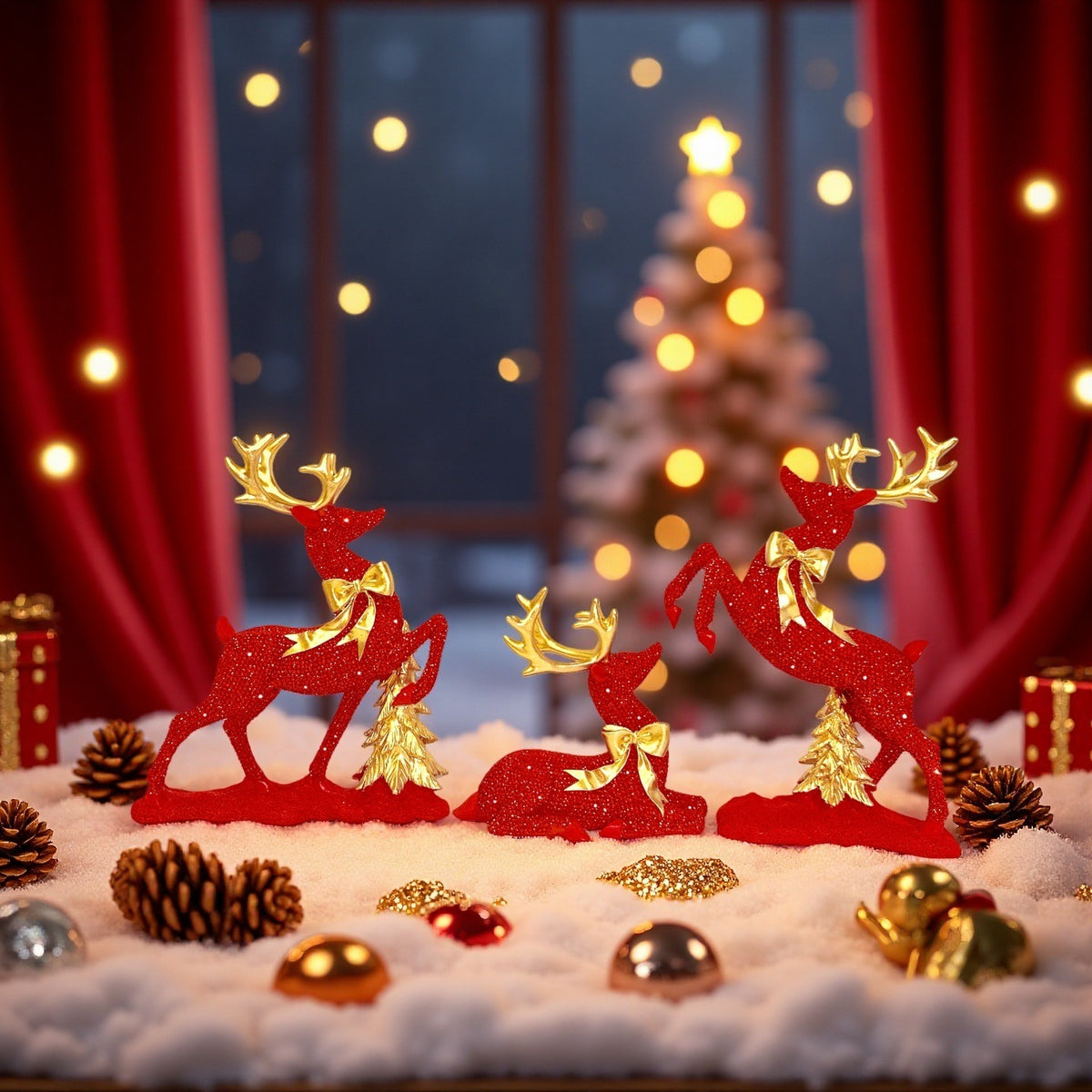 Luxurious Reindeer Sculpture Acalora