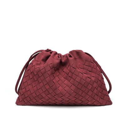 Woven Drawstring Shoulder Bag Acalora