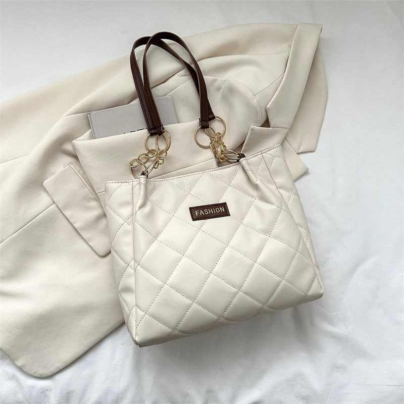 Elegant Quilted Tote Bag Acalora