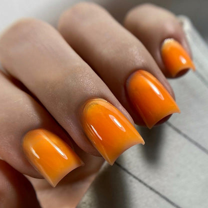 Gradient Color Artificial Nails Acalora