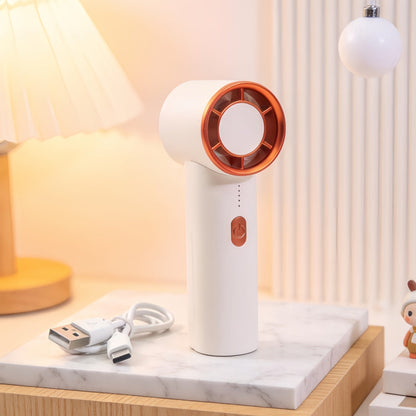 Women's Portable Handheld Fan with USB-C Charging Function and Powerful Airflow Brehn