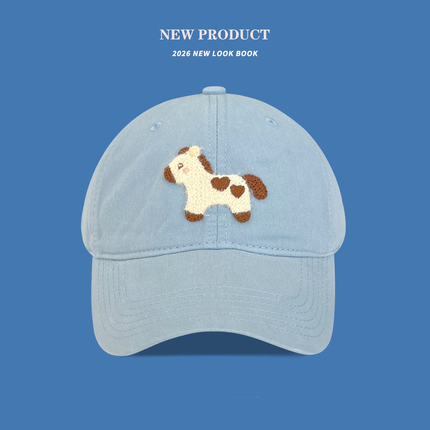 Playful Embroidered Animal Baseball Cap