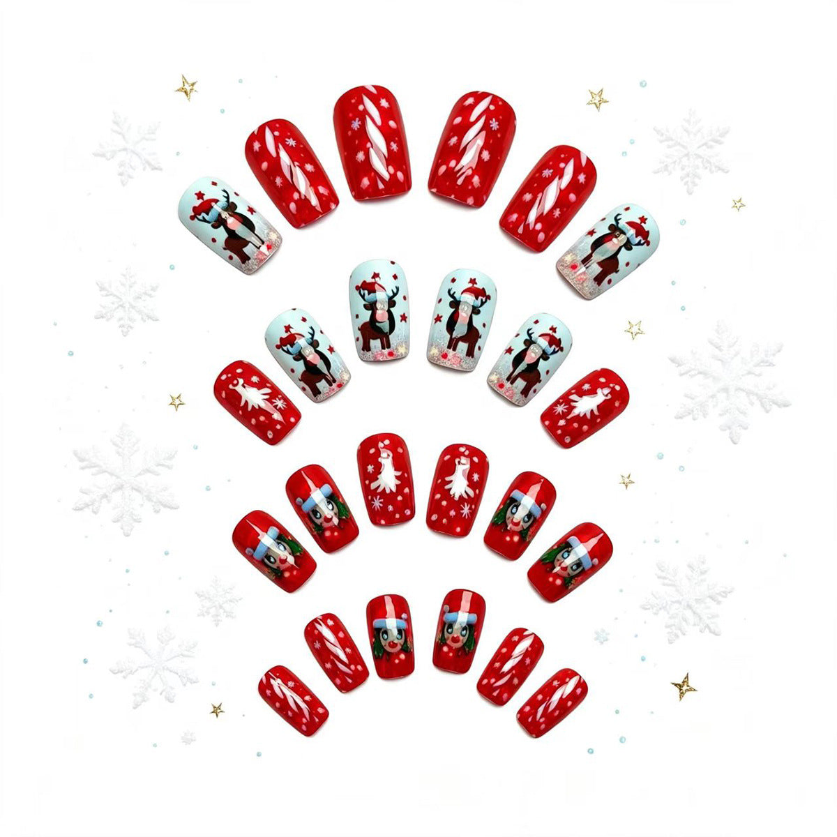 Creative Festive Character Nail Art Acalora