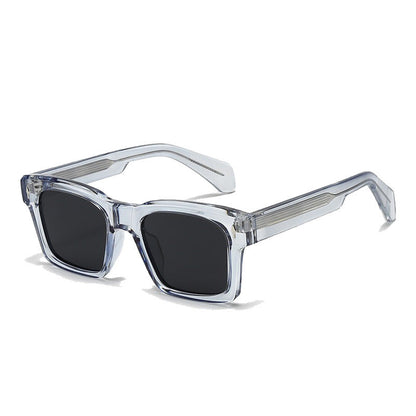Women's Fashion Square Sunglasses with Trendy Transparent Frame Bowlift
