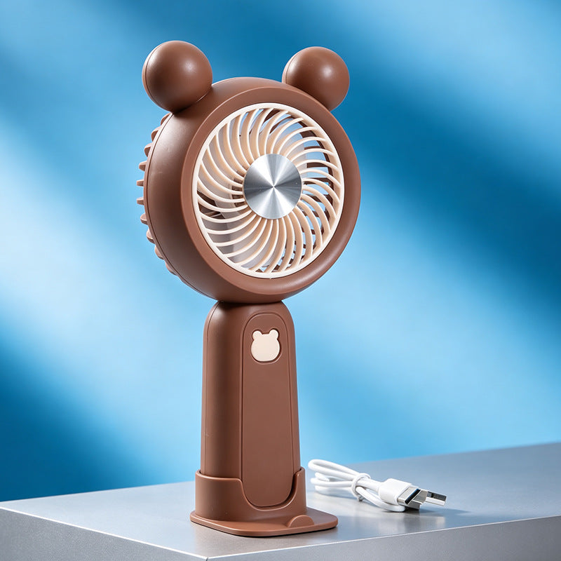 Ladies' Portable Handheld Fan in a cute bear motif Karnz