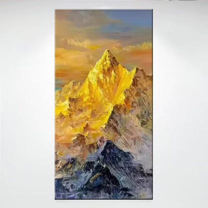 Abstract Mountain Landscape Canvas Wall Art