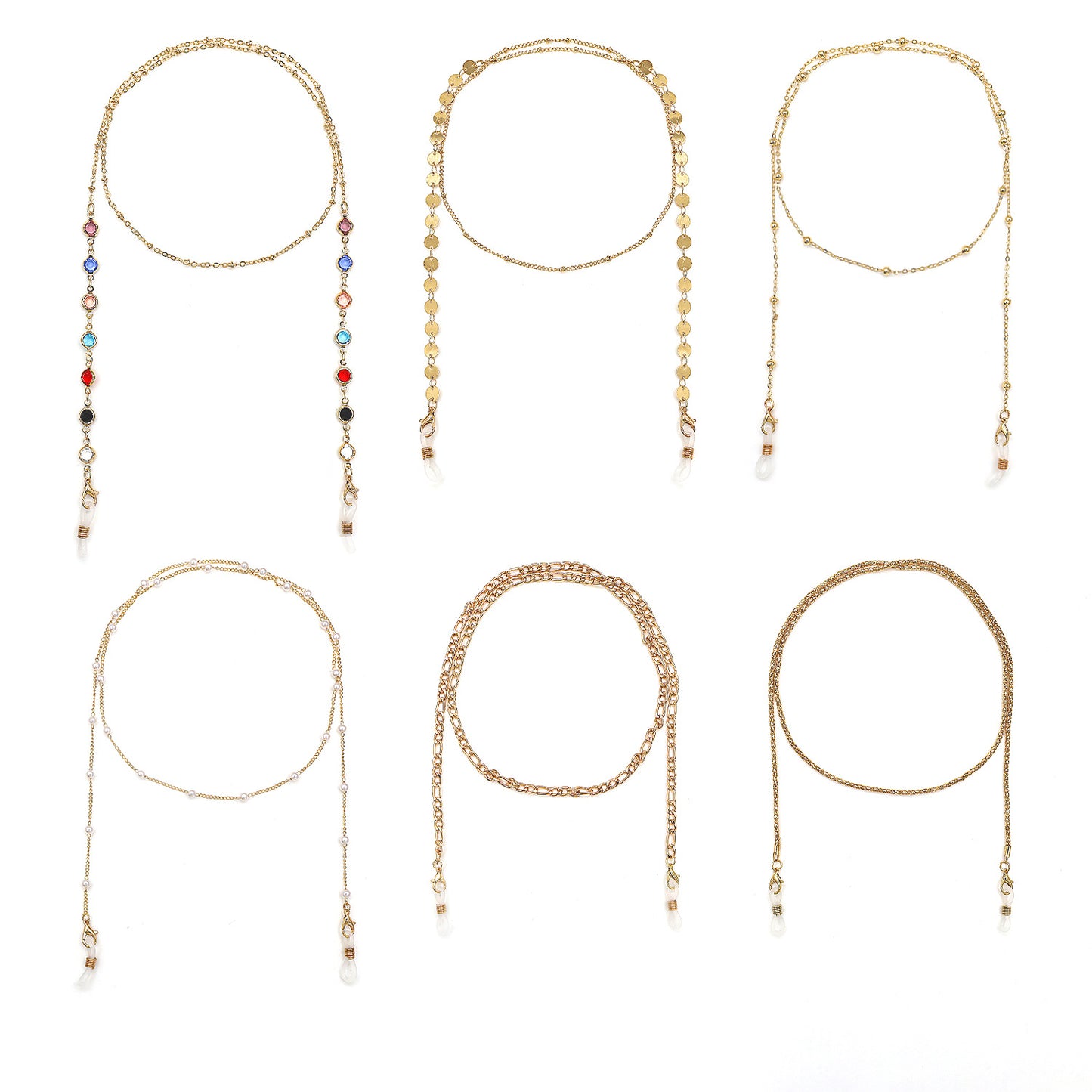 Colorful Beaded Eyewear Chain Acalora