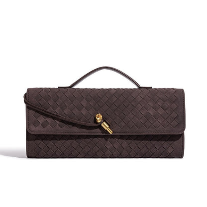 Woven Leather Clutch Acalora