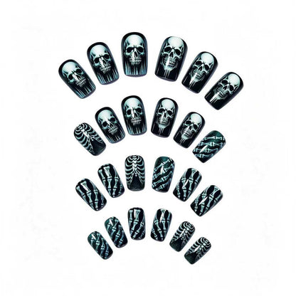Gothic Skull and Bone Nail Art Set Acalora