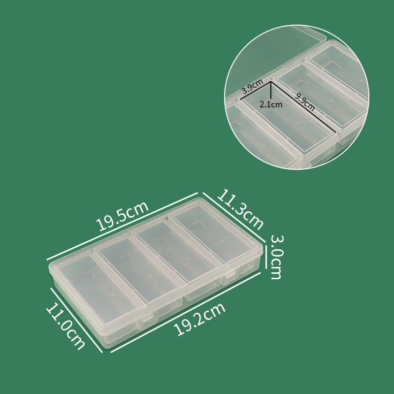 Clear Modular Craft Storage Box Acalora