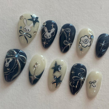 Artistic Themed Press-On Nails Acalora