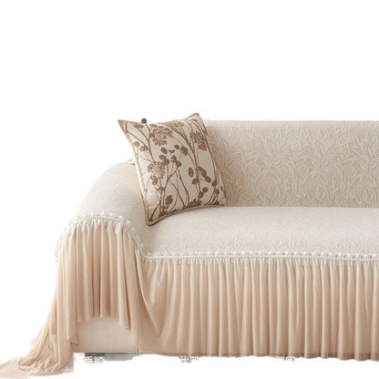 Elegant Ruffled Sofa Cover