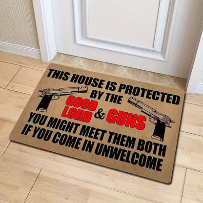 Welcome Warning Doormat