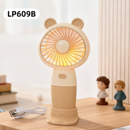Ladies' Portable Handheld Fan in a cute bear motif Karnz