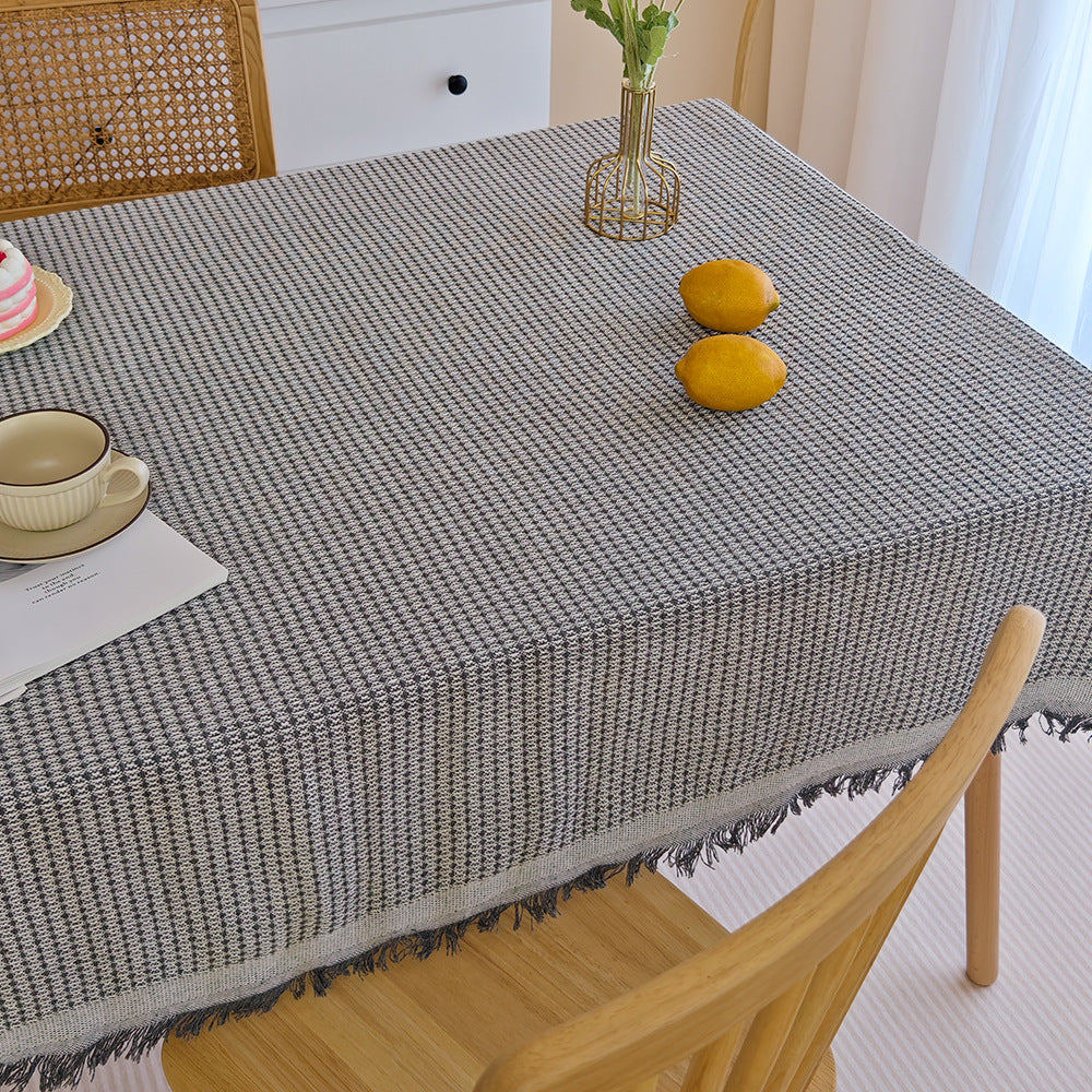 Elegant Woven Tablecloth
