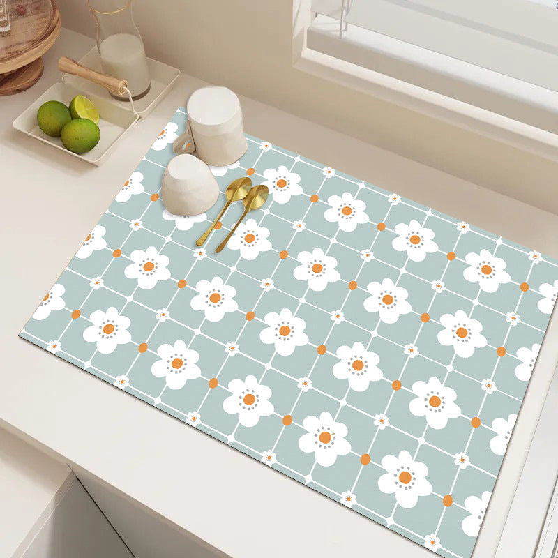 Playful Textured Kitchen Mat Acalora